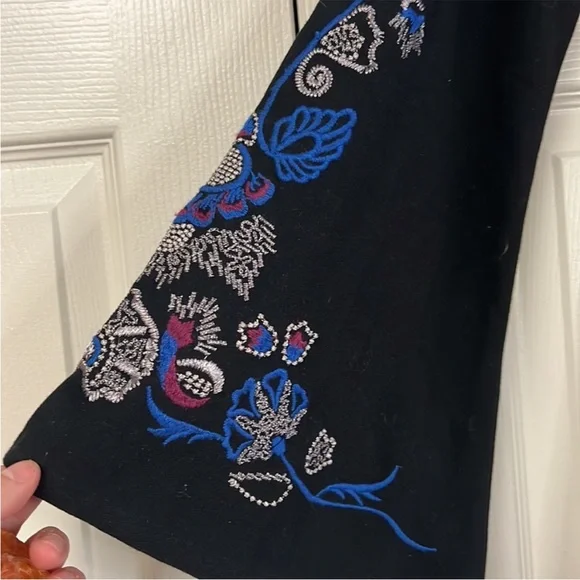 HOST PICK!!!  Free People black dress with embroidered design - Picture 6 of 8